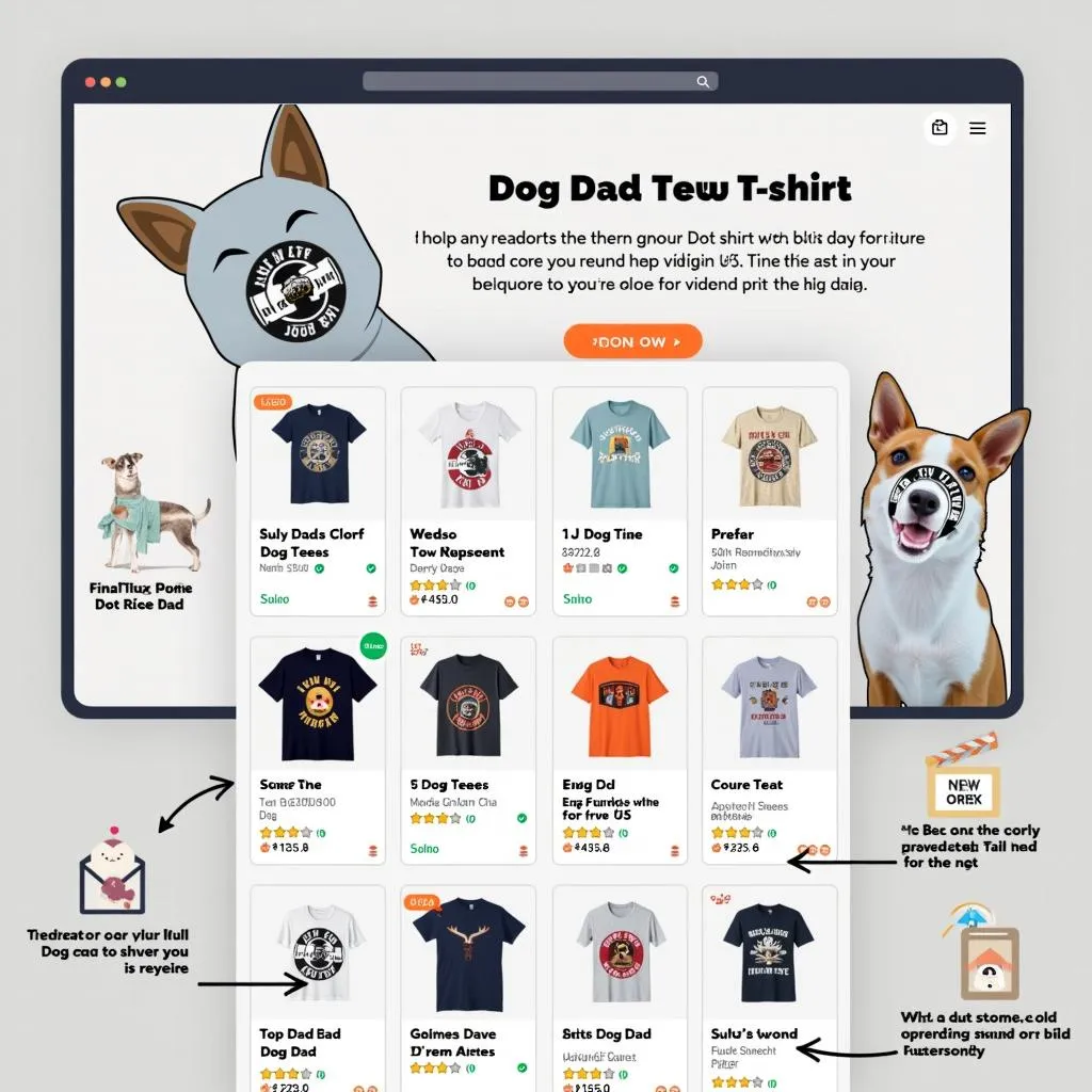 Dog Dad T-Shirt: Online Shopping Made Easy with Our Convenient Website