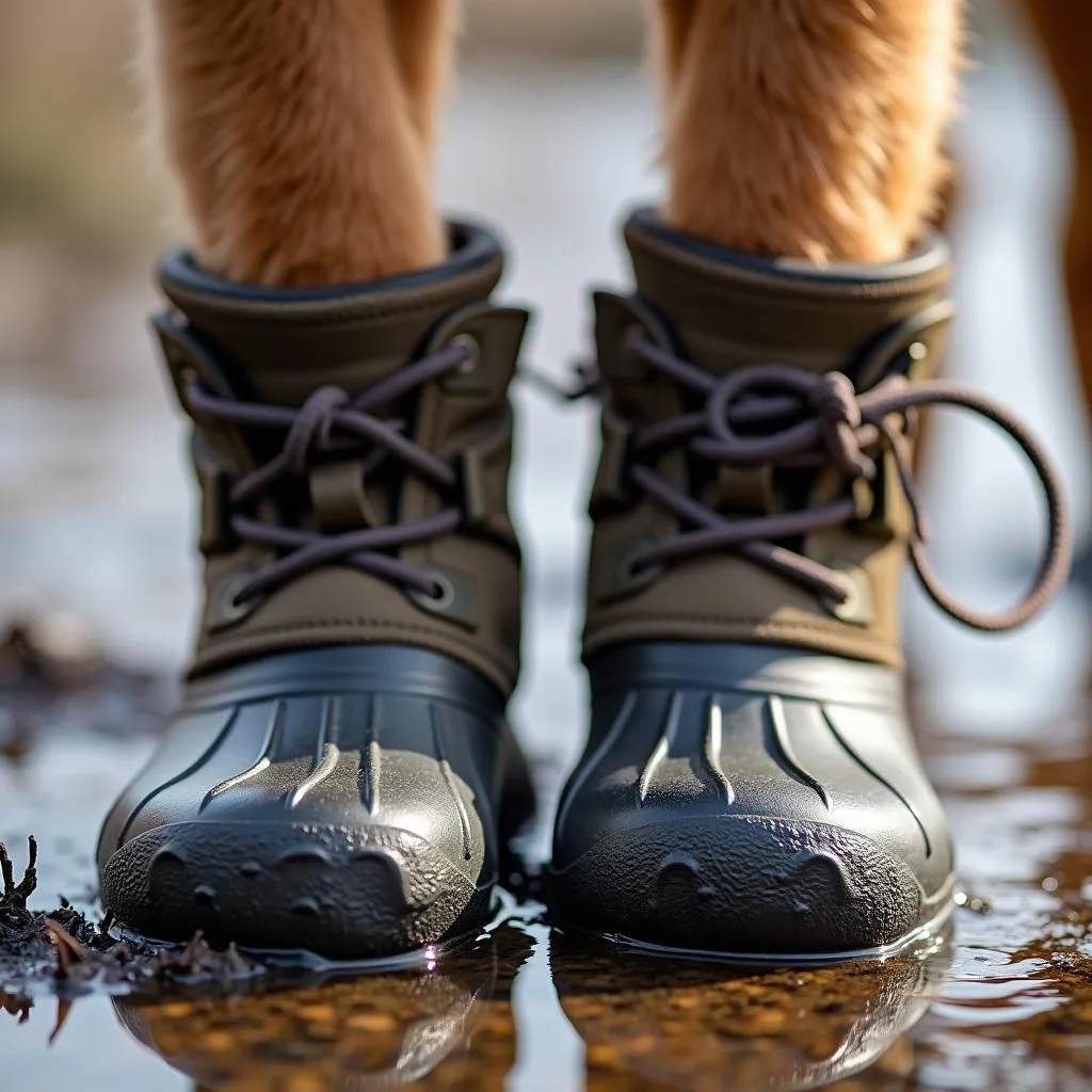 Dog Duck Boots for Hunting in Wet Conditions