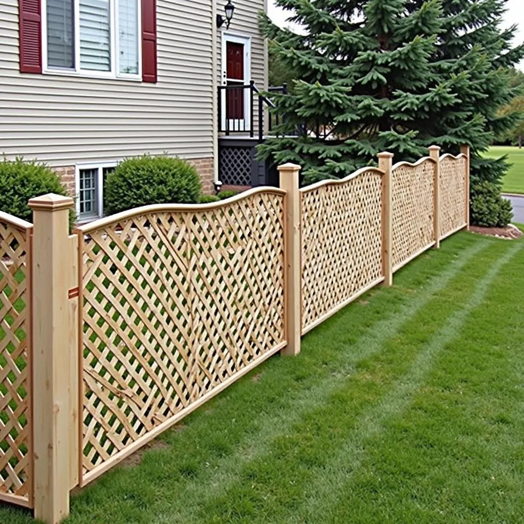 dog ear shadowbox fence design options