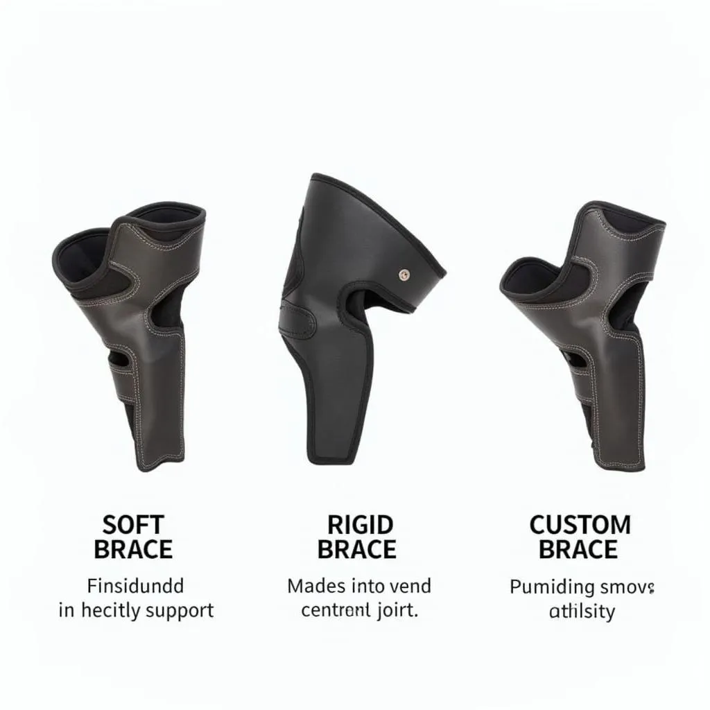 Different types of dog elbow braces