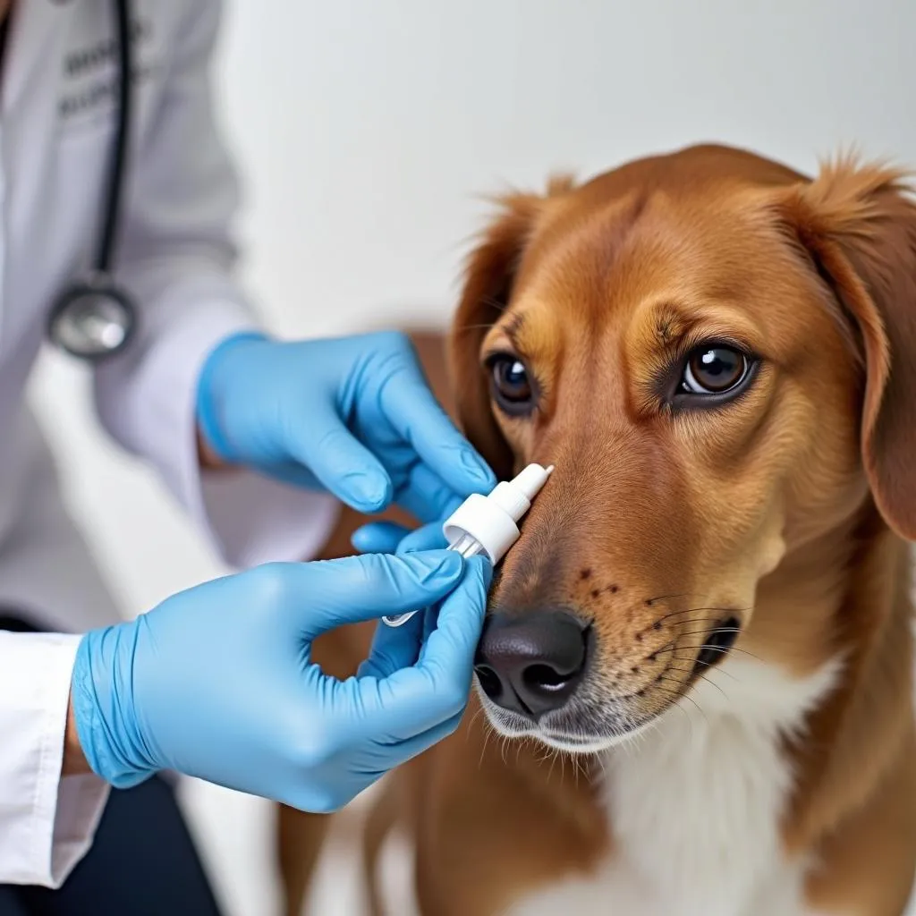 Dog Eye Drops Treatment and Vet Consultation