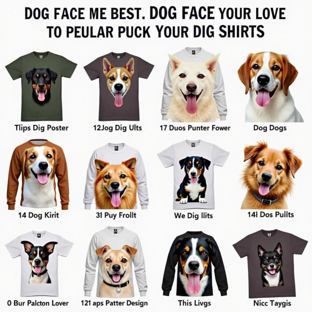 Dog face shirts for dog lovers: A fun and stylish way to show your love for your furry friend