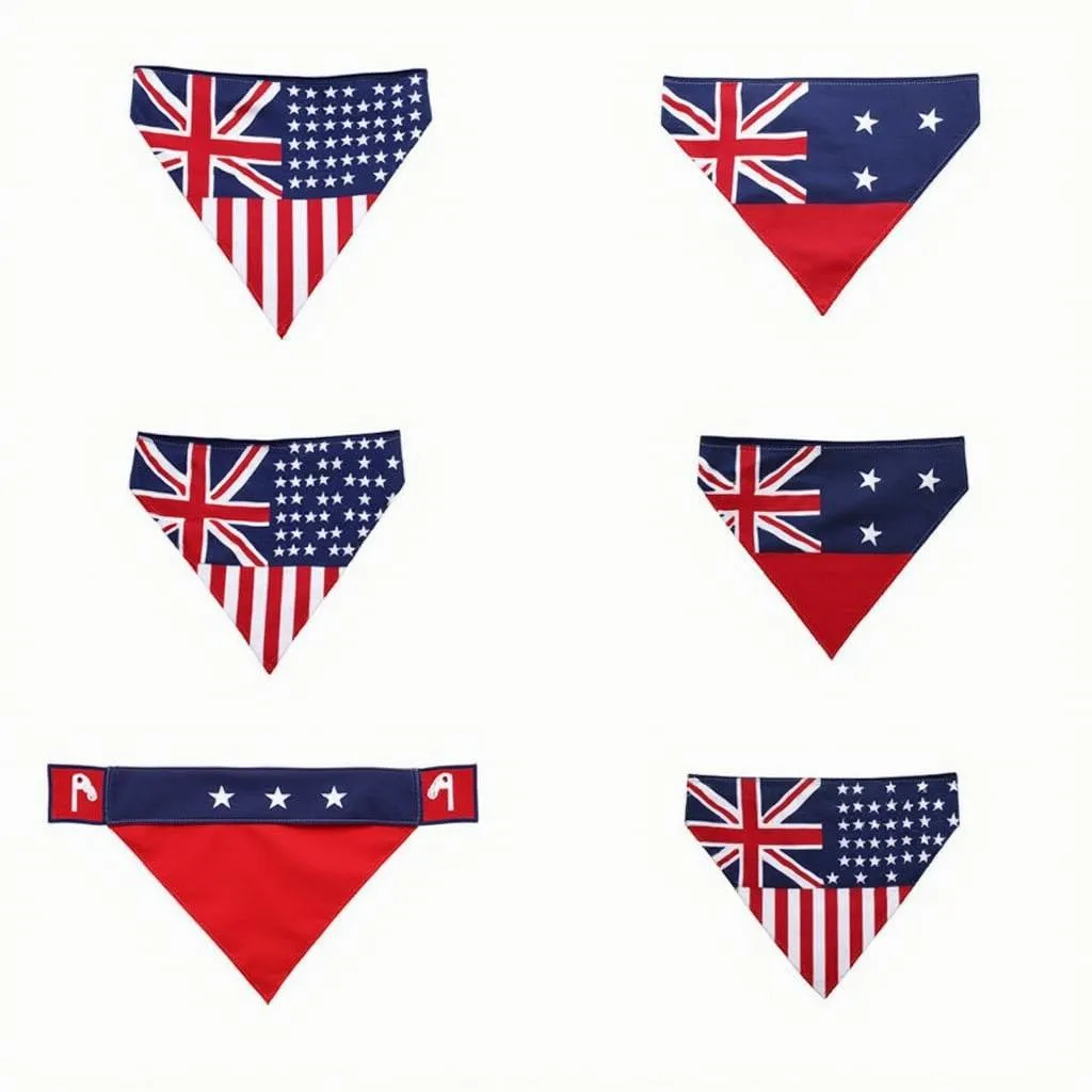 Different Types of Dog Flag Bandanas