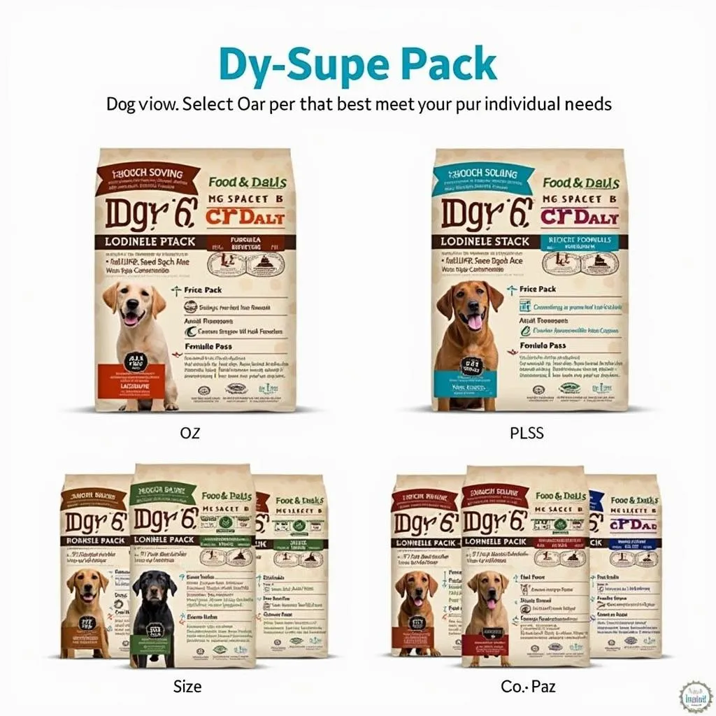 Various Dog Food Sample Pack Options