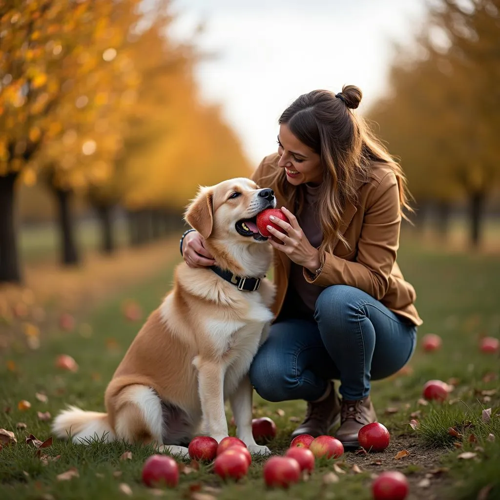 Dog-friendly apple picking farm in NYC