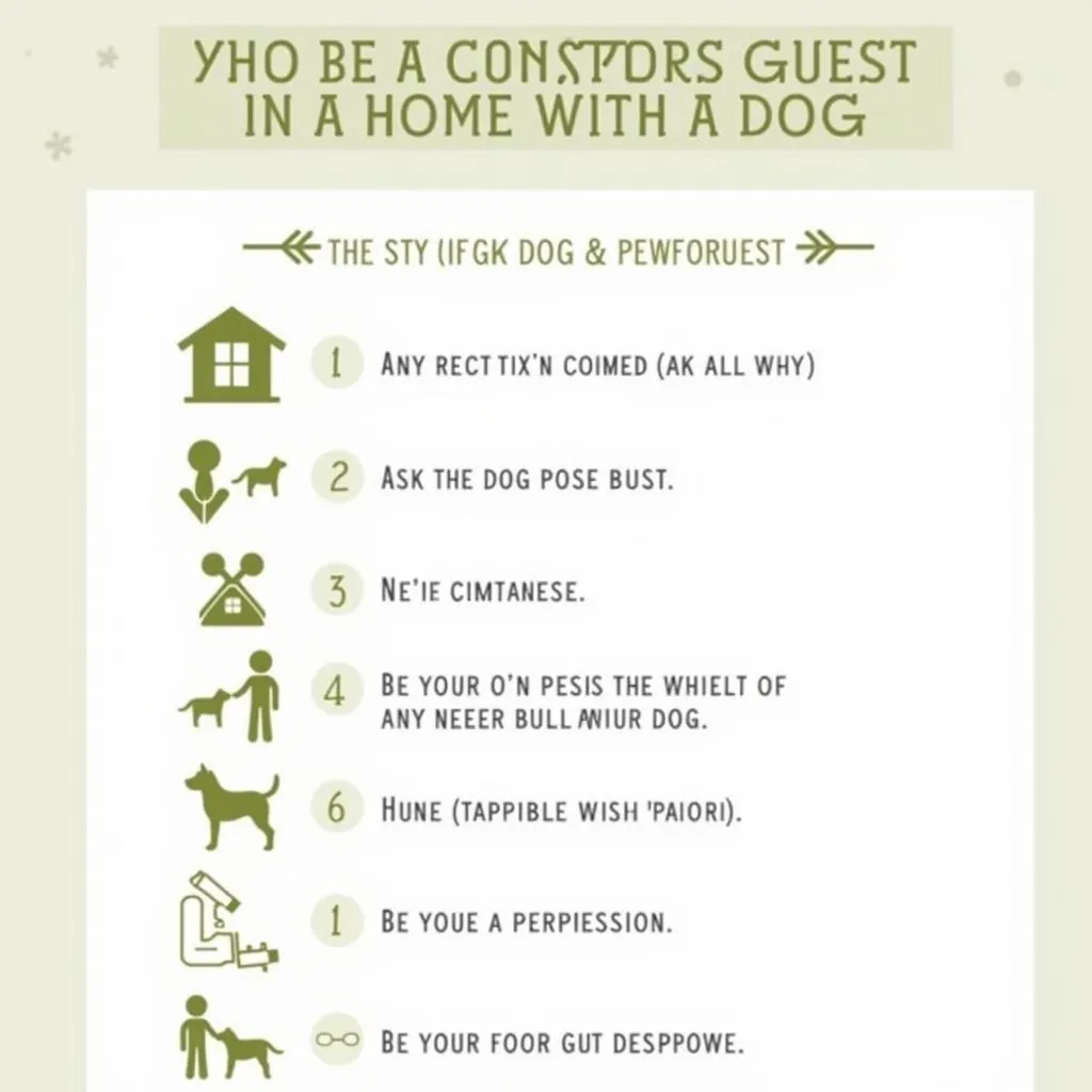 Checklist for a dog-friendly house visit