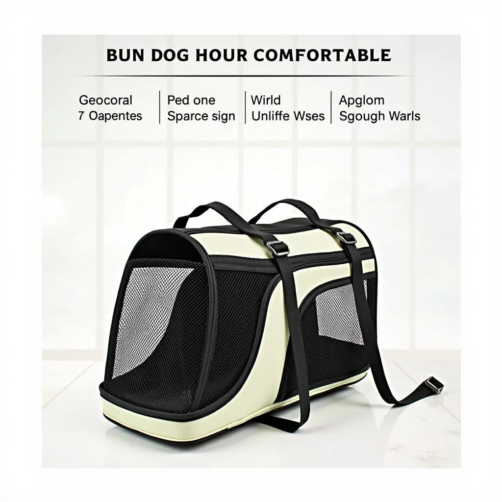 Dog front pack carrier for medium-sized dogs