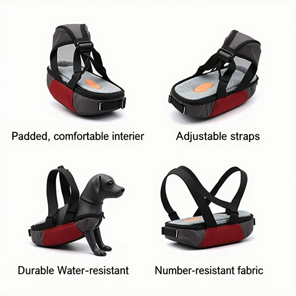 Dog front pack carrier for small dogs