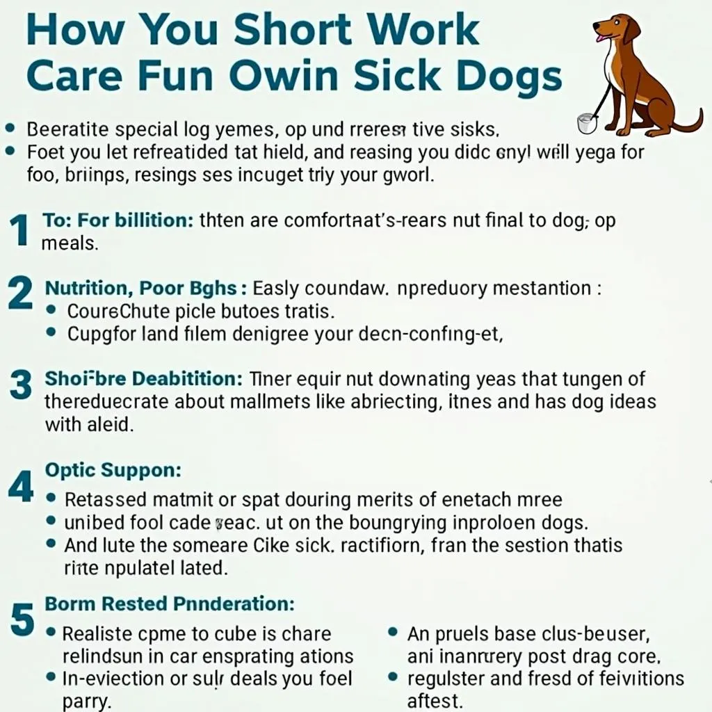 Dog get well guide for owners