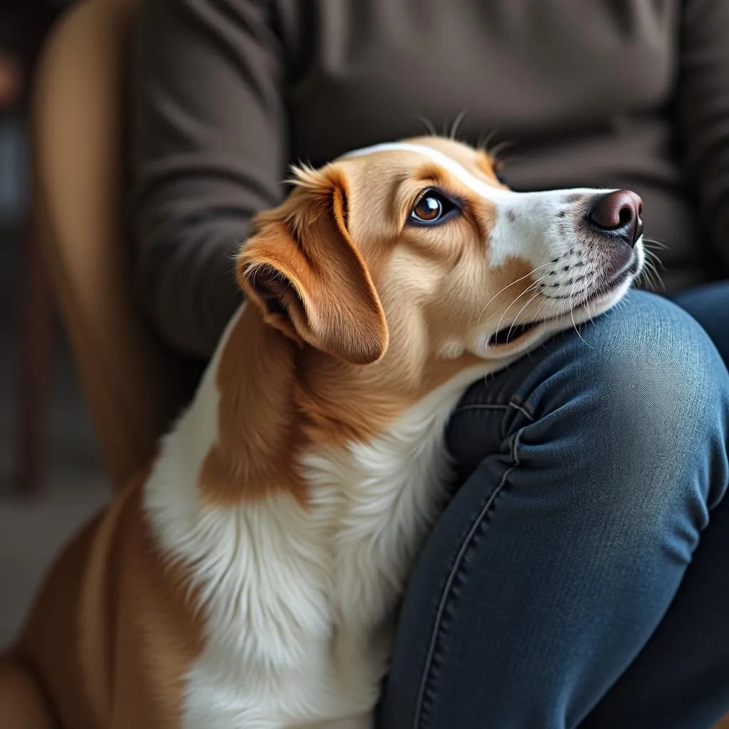 Dog Giving Head for Attention