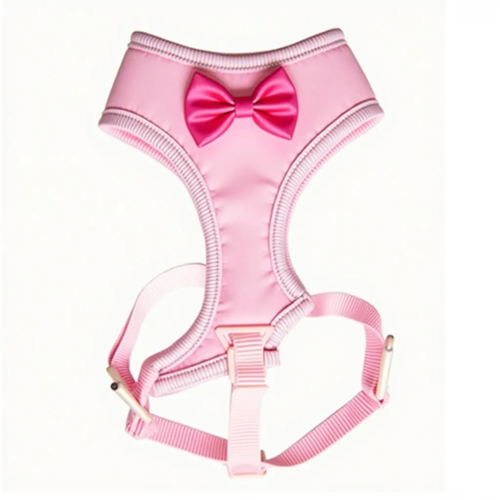 Pink Dog Harness with Bow