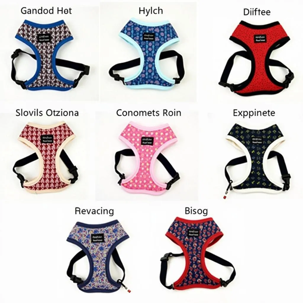 dog harness led with different colors