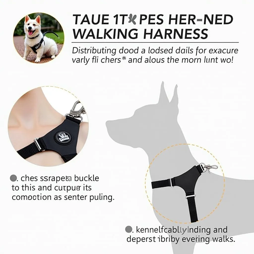 No-Pull Dog Harness with Metal Buckle