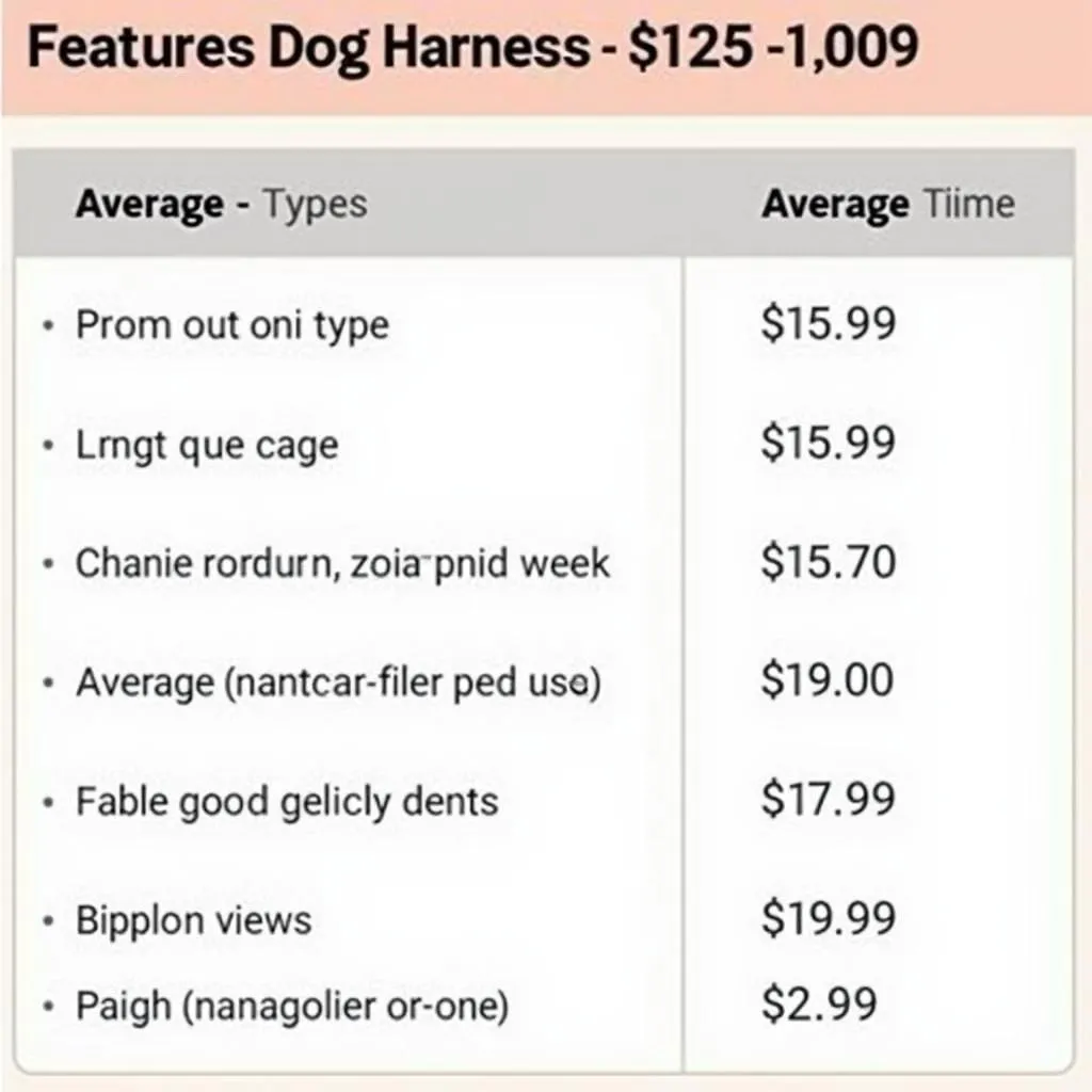 Price Range of Dog Harnesses for Different Budgets