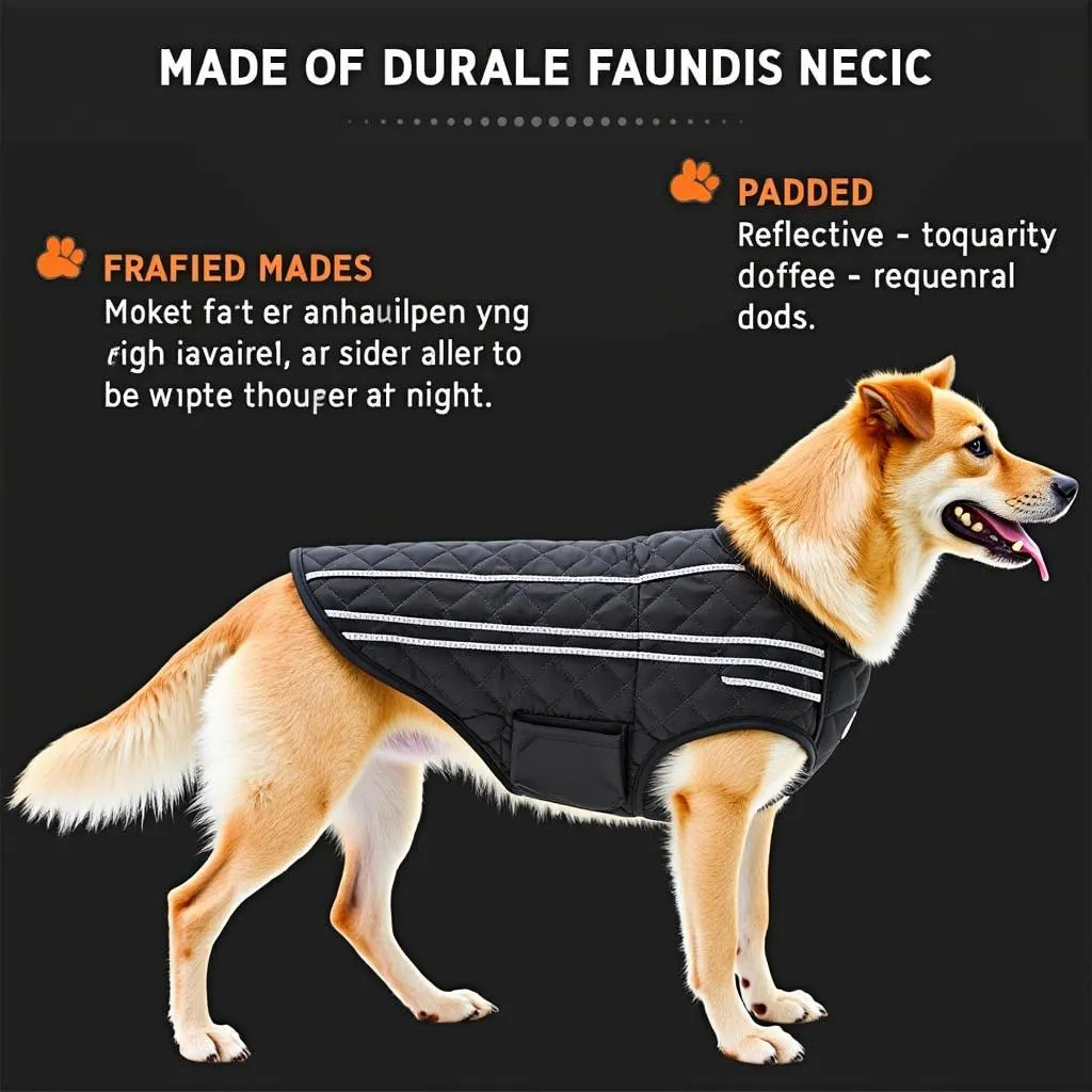 Dog hog vest for safety and comfort - protective vest for dogs, featuring padded design, durability and water-resistance