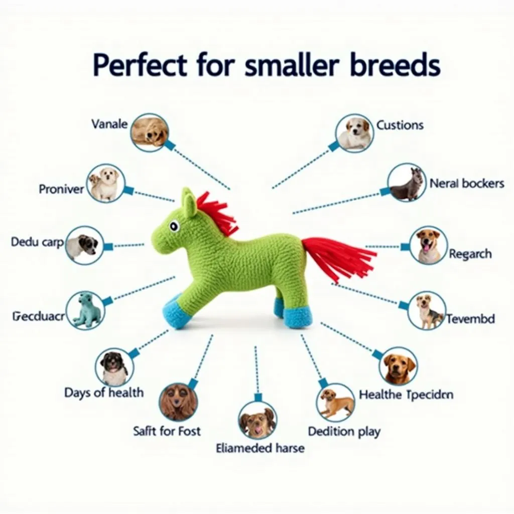 Dog horse toy for small dogs