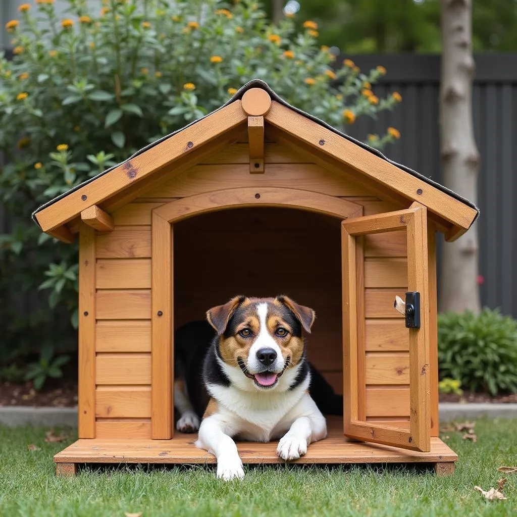 Ideas for designing a dog house attached to your home