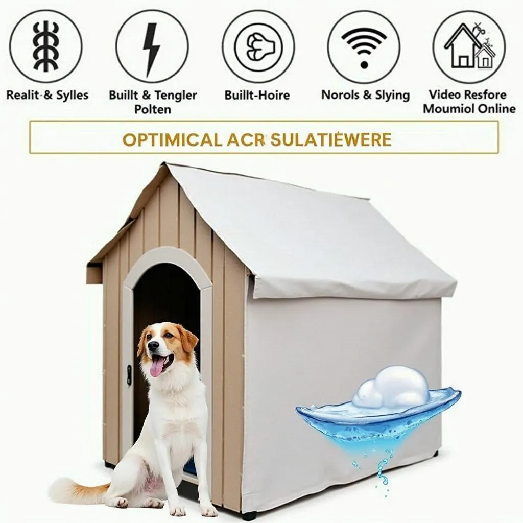 Dog house cover with vents for air circulation