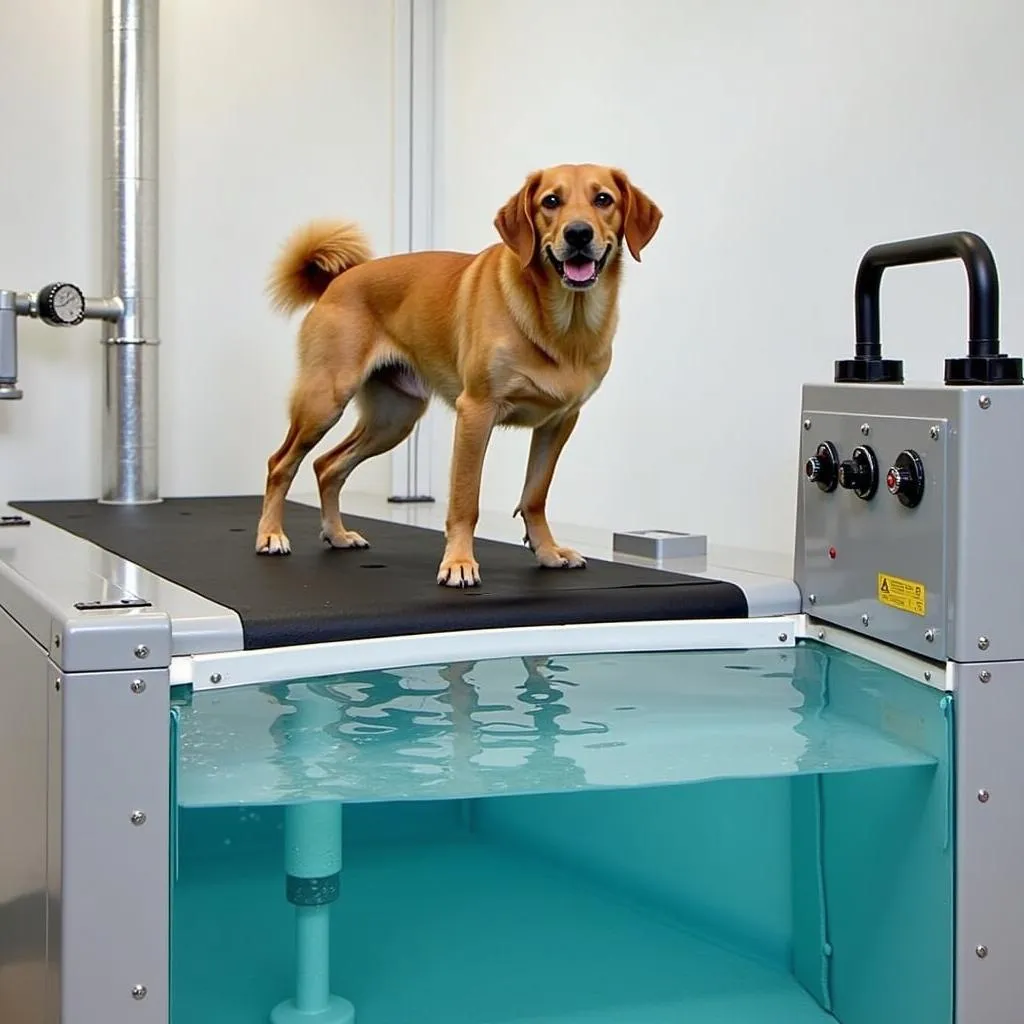 Dog Hydrotherapy Treadmill Used for Rehabilitation