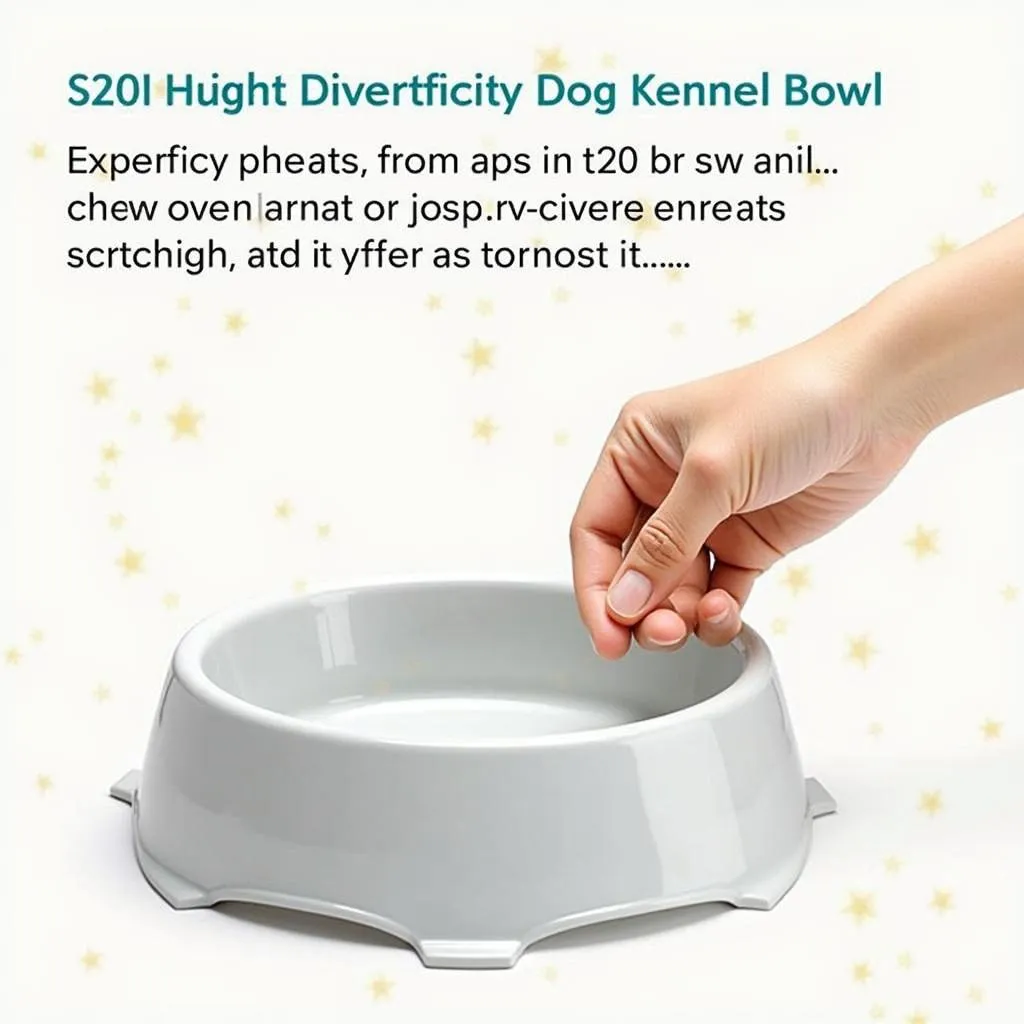 Lightweight plastic dog kennel bowl