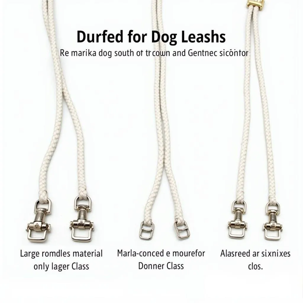 Choosing the right size and strength dog leash based on your pet's size and breed