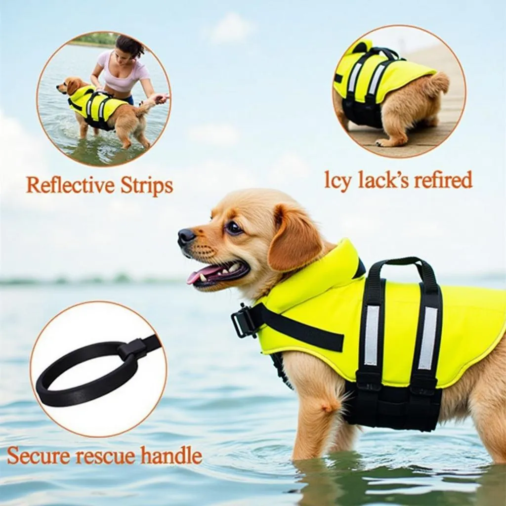 Dog life jacket XXS for added safety during water activities