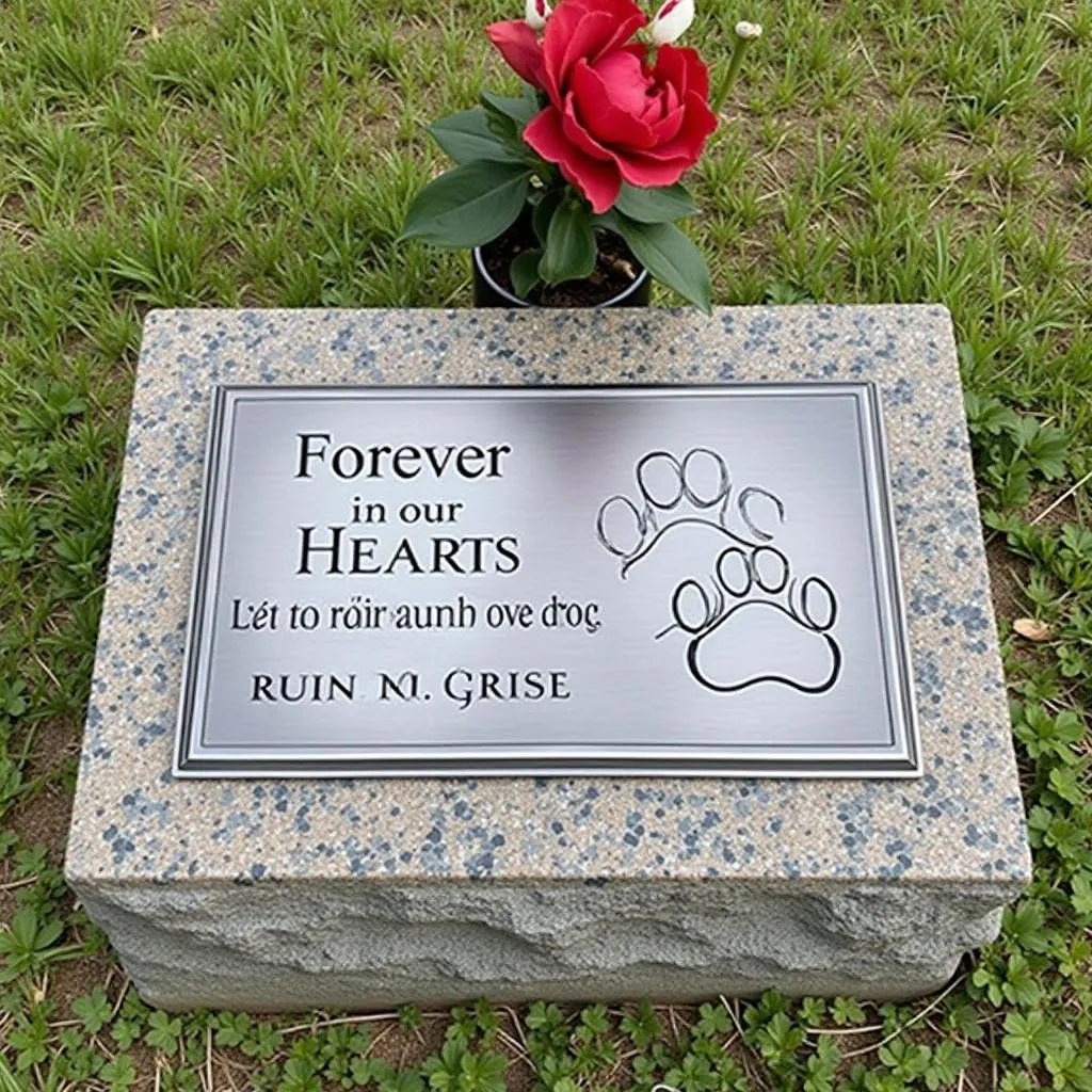 Personalized Dog Memorial Plaques