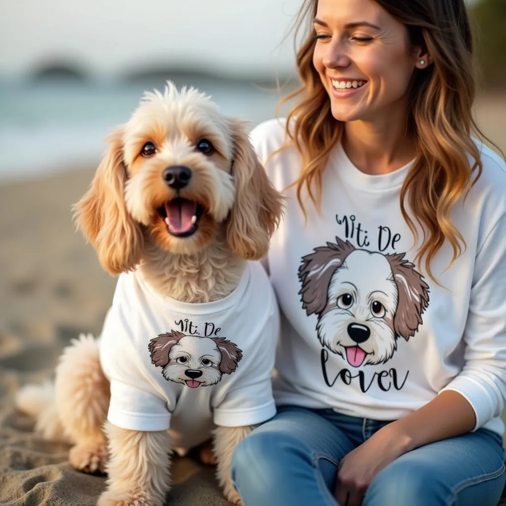 Dog Mom and Dog Matching Shirts