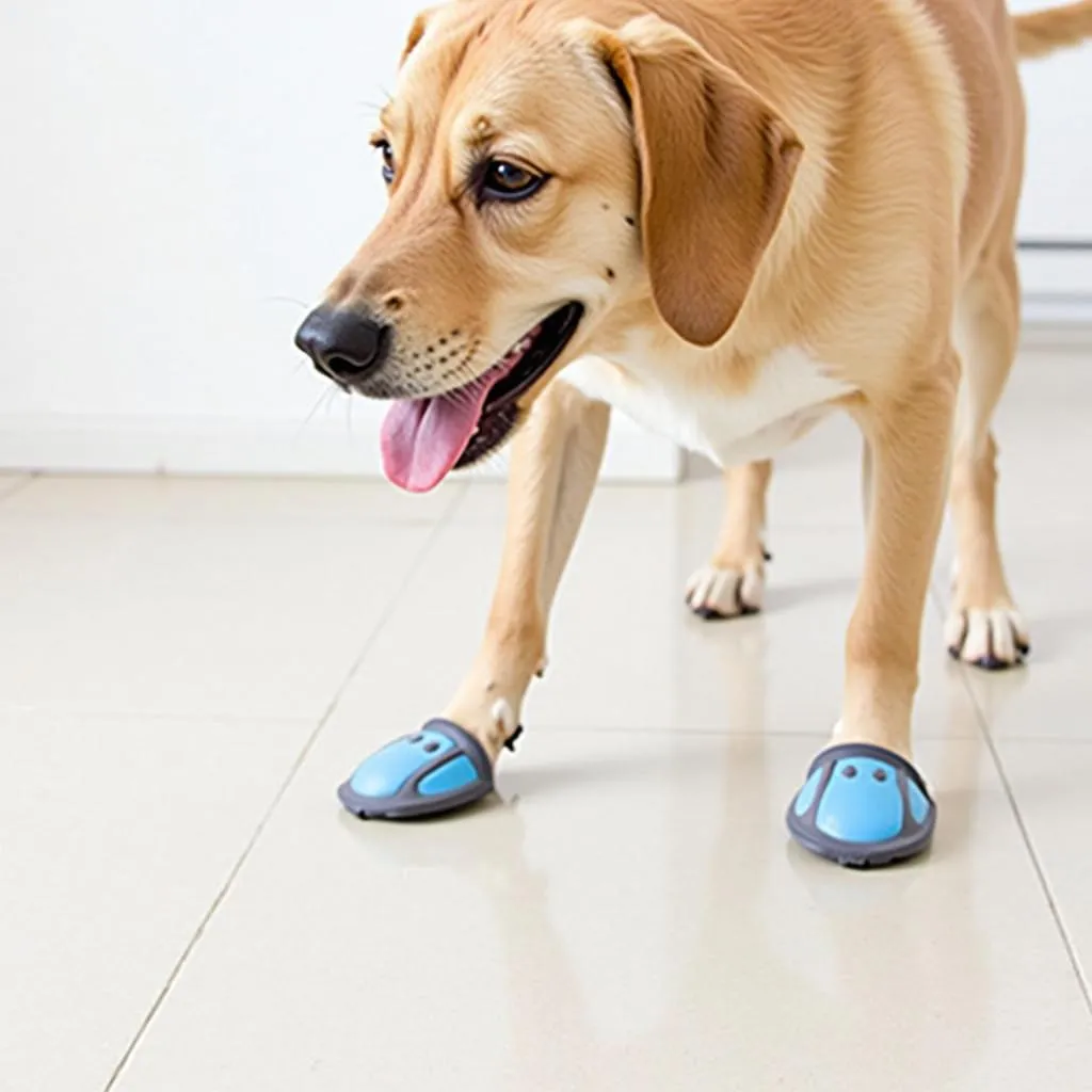 Dog non-slip paw pads for dogs on slippery surfaces