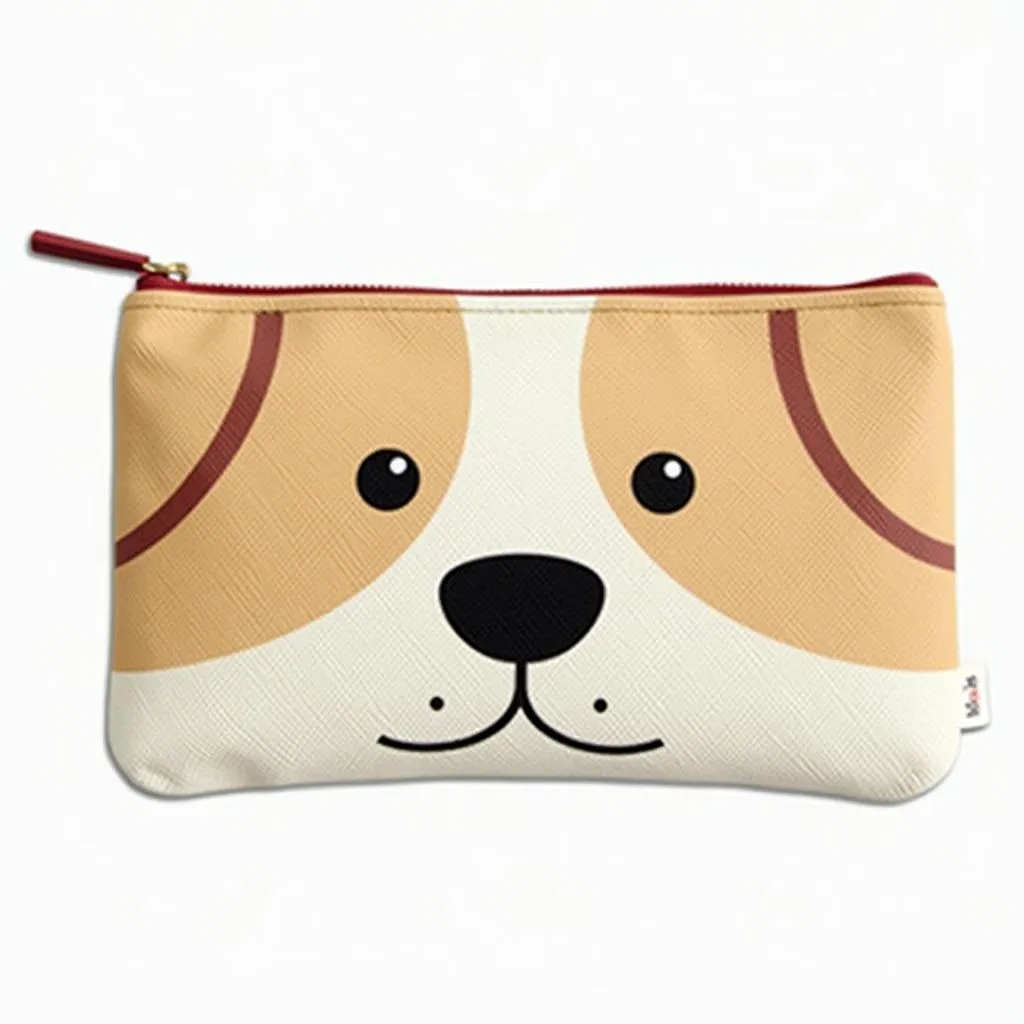 Dog pencil pouch with cute dog design