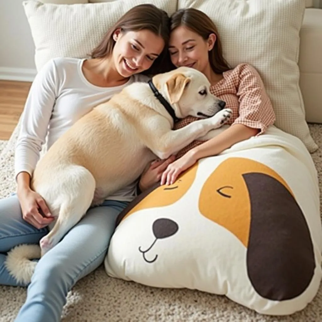 Pillows for dogs and owners