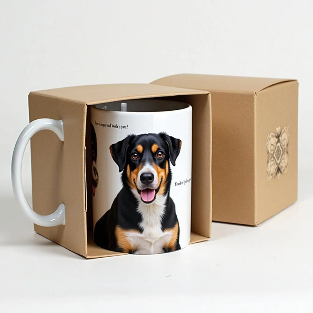 dog portrait mug as a personalized gift