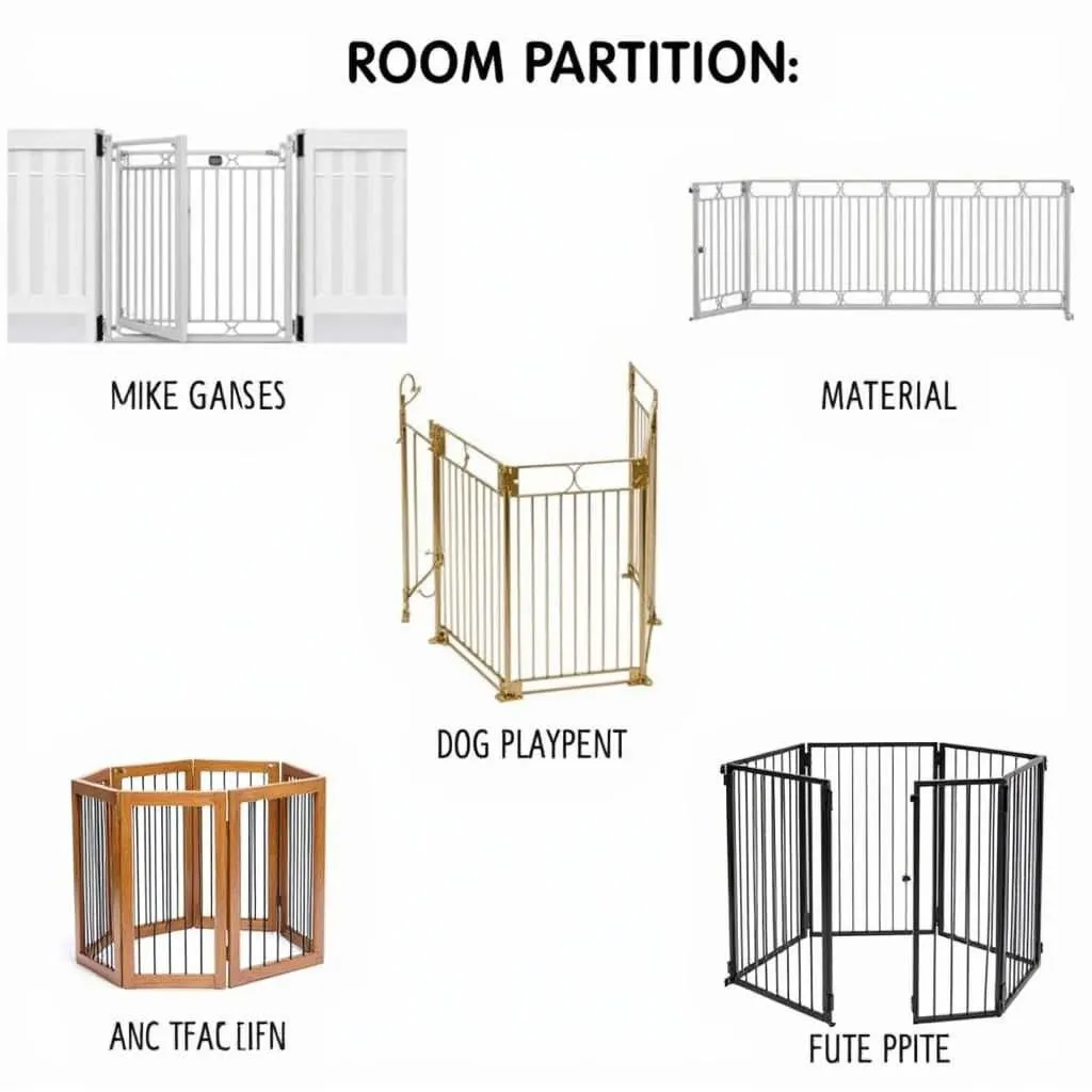 Types of Room Partitions for Dogs