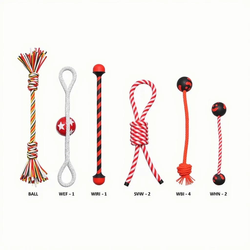 Dog Rope Toys with Ball for Different Breeds