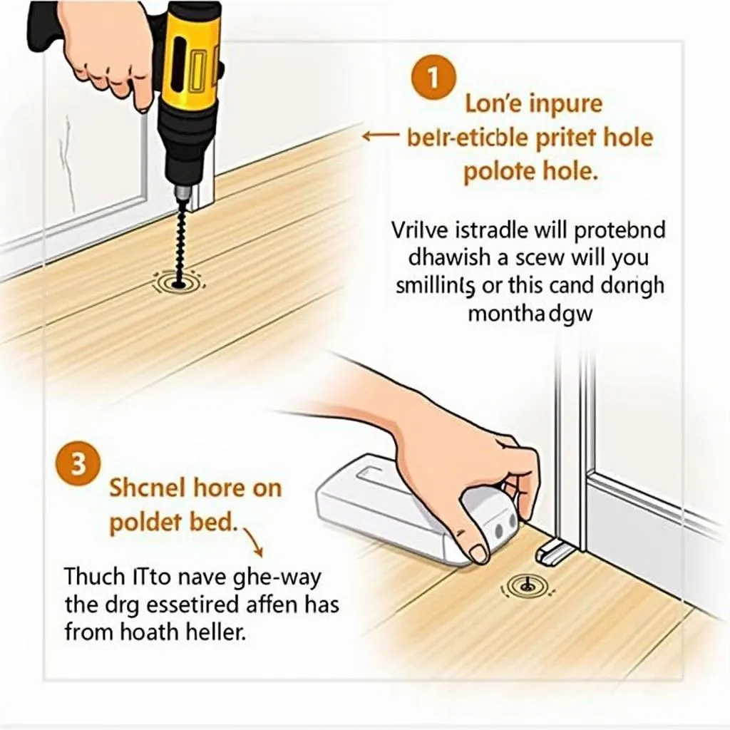 Dog screw installation guide