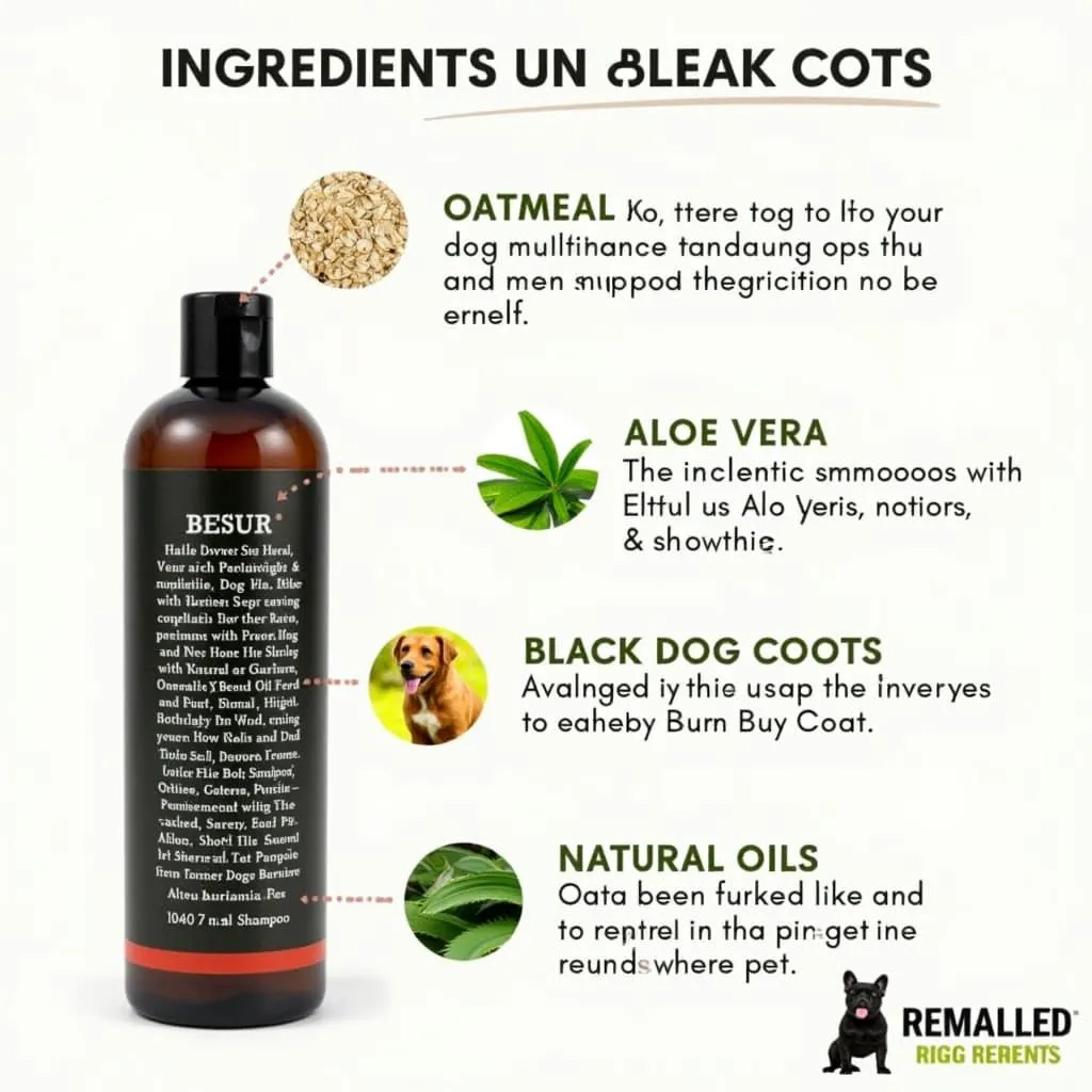 Dog Shampoo for Black Dogs Ingredients