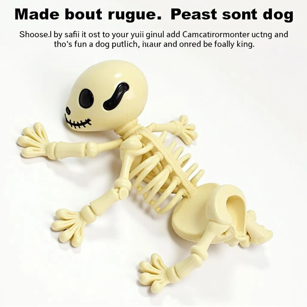 Dog skeleton toy for puppies