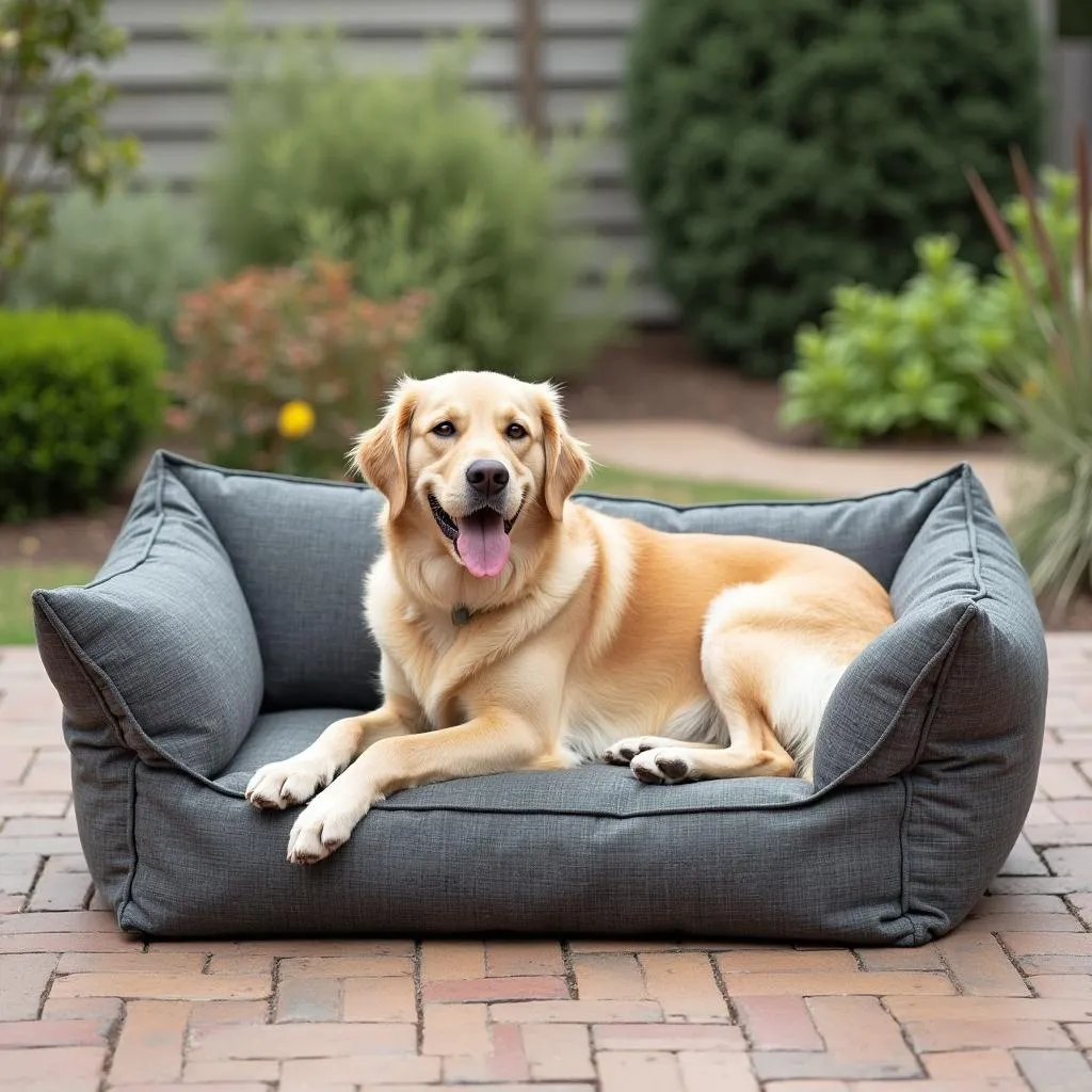 Large dog sofa for patio