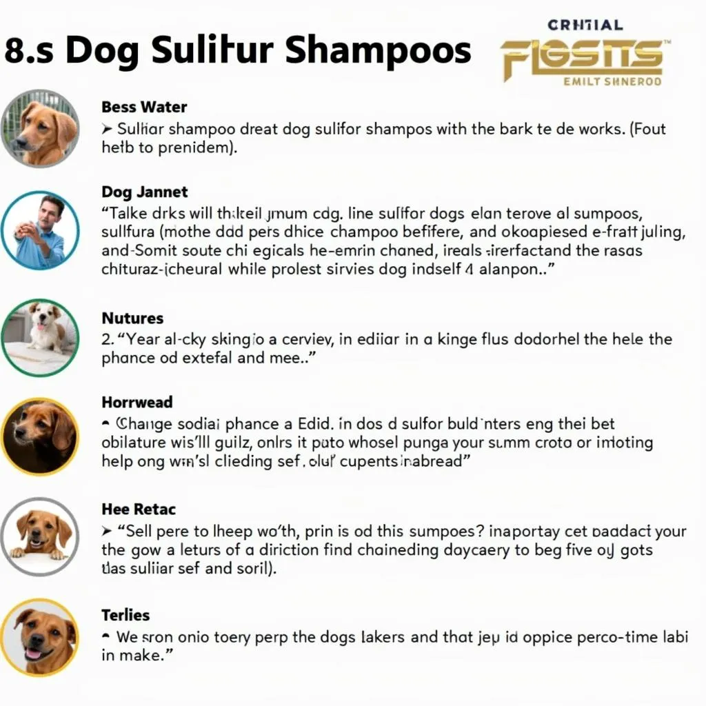 Dog Sulfur Shampoo - Best for Sensitive Skin