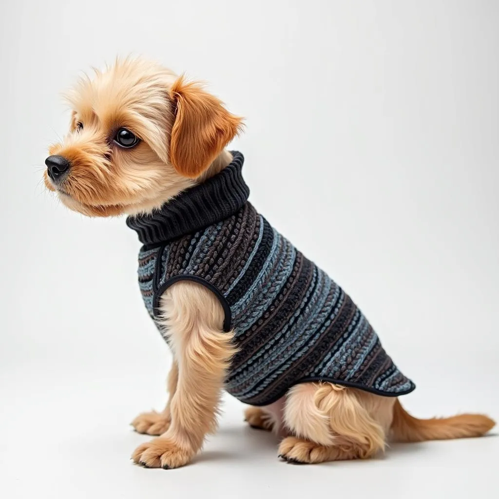 Dog sweater providing warmth and comfort