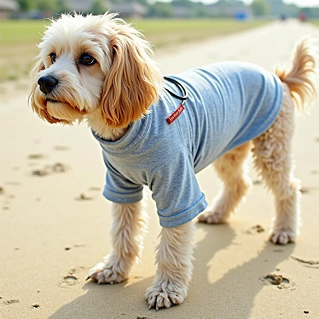 Dog tee shirts for summer heat protection