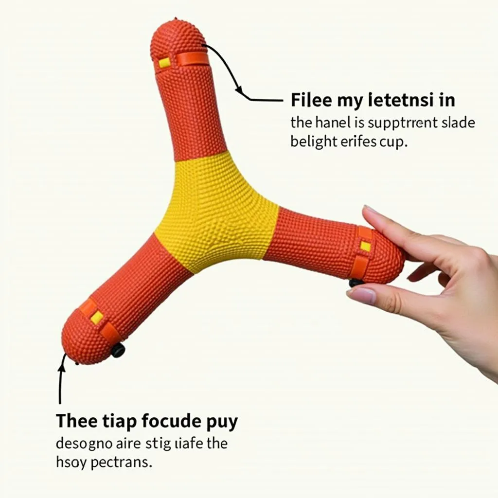 A Durable Dog Toy Boomerang Made from High-Quality Materials