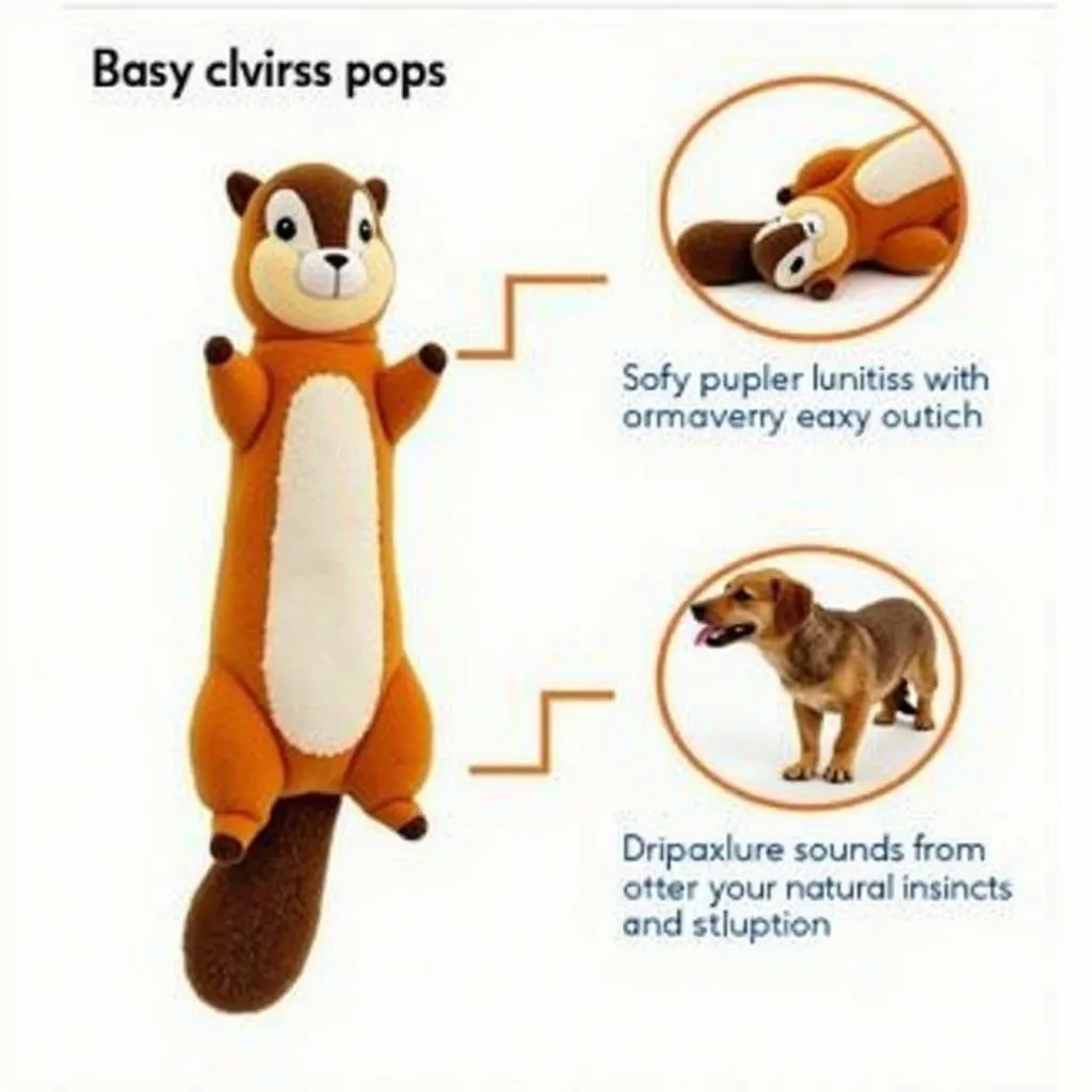 Realistic Chipmunk Dog Toy with Engaging Design and Sound Features