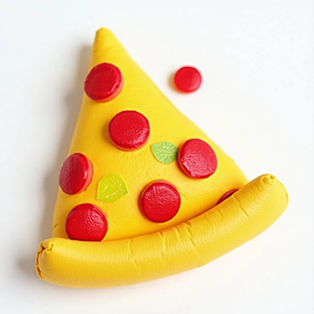 Dog toy pizza slice for playful puppies