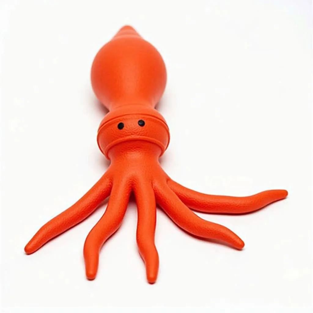 Dog Toy Squid Made from Durable Rubber, Perfect for Chewing and Playful Dogs