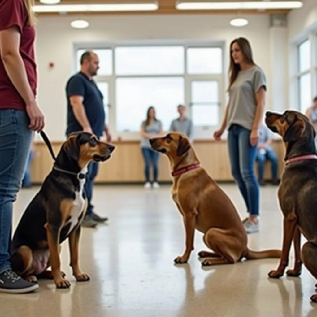 Dog training class in Charlottesville