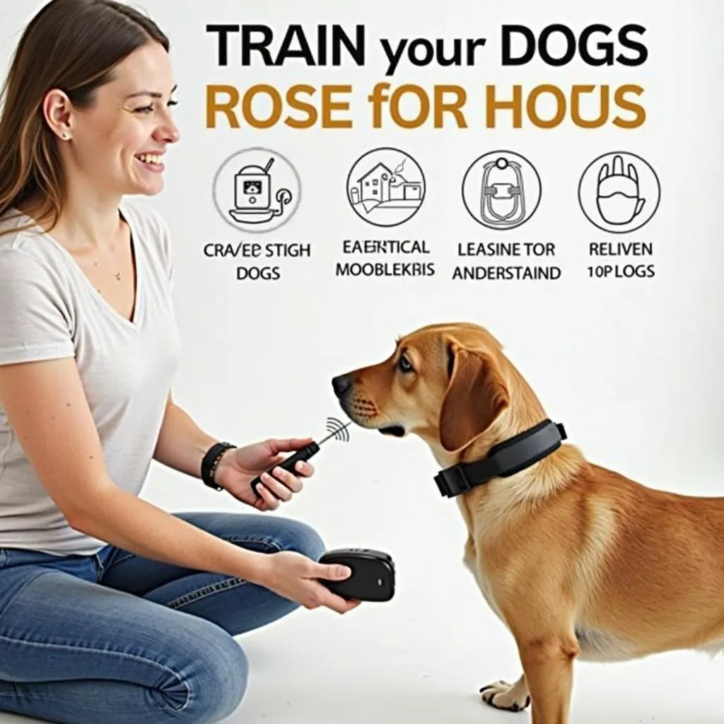 Professional Dog Trainer Demonstrating the Proper Use of a Tens for Dogs