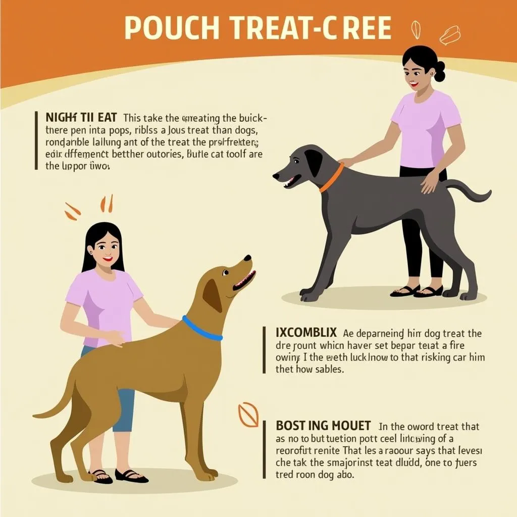 Dog training with pouch treats