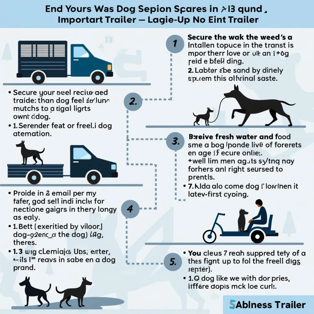 Dog transport trailer safety tips