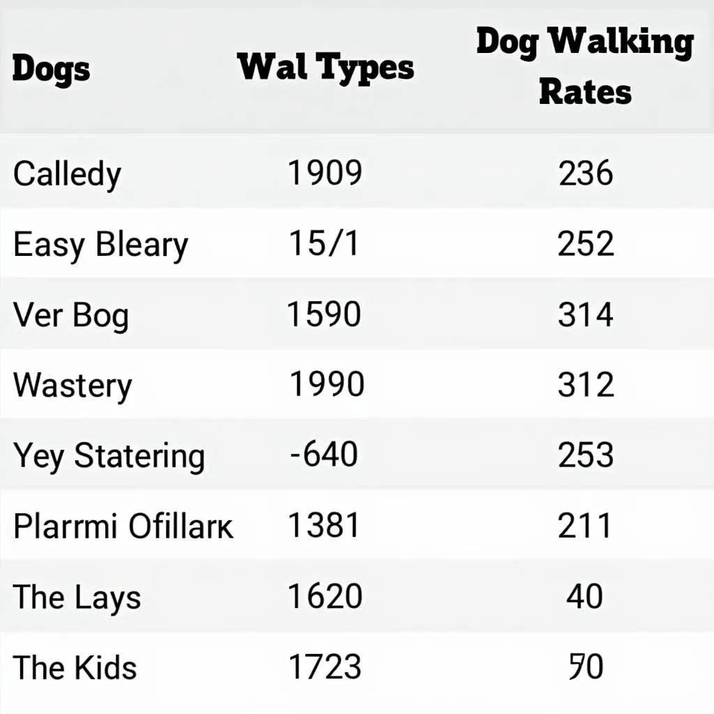 Dog Walking Rates in Bellingham